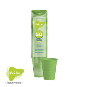 BICCHIERE 200CC 50PZ VERDE