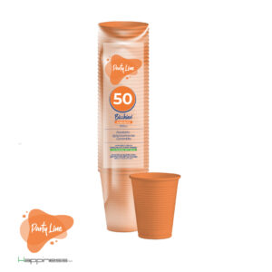 BICCHIERE 200CC 50PZ ARANCIO