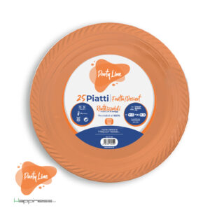 PIATTO FRUTTA 25PZ ARANCIO