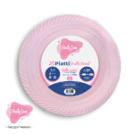 PIATTO FRUTTA 25PZ ROSA lussy
