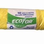 ECOFOR SACCO 70X110 10PZ GIALLO