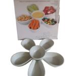 PIATTO SNACK 6 SEZIONI 25X5
