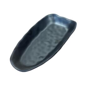 PIATTO MELAMINA NERO 24.5X12,5X4