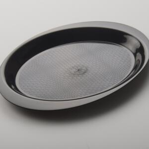PIATTO COCKTAIL NERO 18,5CM 50PZ