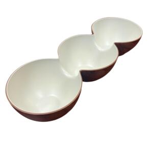 COPPETTA TRIPLO SNACK TONDA 10X30CM