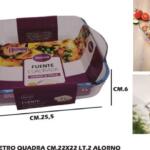 TEGLIA VETRO QUADRATA 22X22