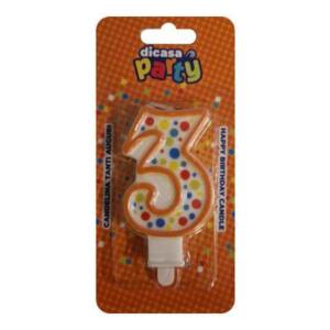 CANDELINA TANTI AUGURI N 3