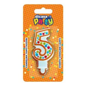 CANDELINA TANTI AUGURI N 5