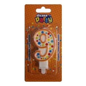 CANDELINA TANTI AUGURI N 9