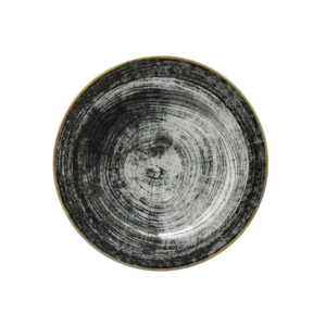 BLACK ROUND PIATTO PIANO CM.26