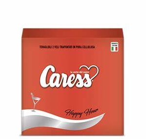 CARESS TOV 2V 25X25 100PZ ROSSO