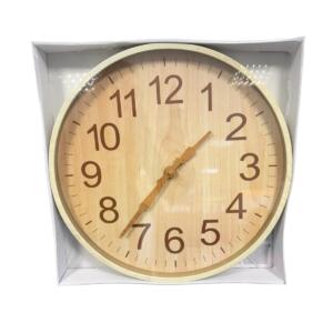 OROLOGIO DA MURO EFFETTO LEGNO 40CM
