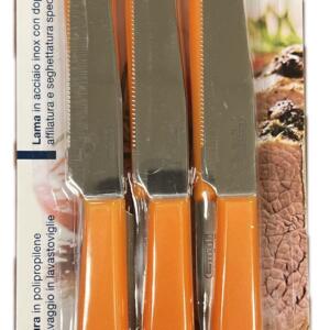 COLTELLO TAVOLA ARANCIO 6PZ