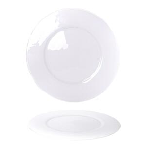 SOTTO PIATTO VETRO 33CM BIANCO