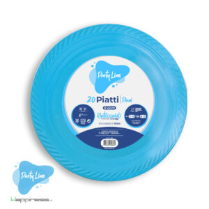 PIATTO PIANO 20PZ CELESTE