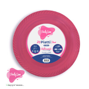 PIATTO PIANO 20PZ FUCSIA