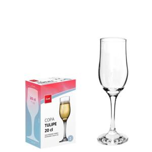 BICCHIERE TULIPE FLUTE 20CL 2pz