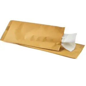Buste porta posate in carta paglia con tovagliolo 900PZ