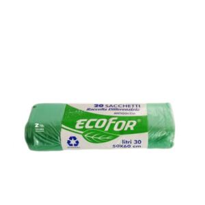 ECOFOR SACCO 50X60 20PZ VERDE