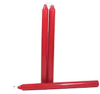 CANDELE ROSSE 3PZ 25CM