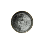 BLACK ROUND PIATTO FRUTTA CM.21