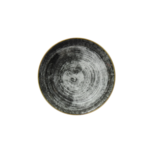 BLACK ROUND PIATTO FRUTTA CM.21