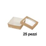 FOODBOX CON COP. QUADR.1600ML 25PZ