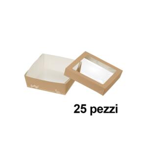 FOODBOX CON COP. QUADR.1600ML 25PZ
