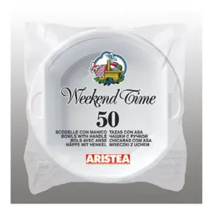 SCODELLA BIANCA IN PLASTICA RIUTILIZZABILE - 50PZ