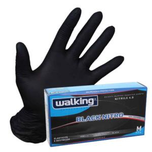 100 Guanti monouso neri in nitrile Walking Black Nitro - XL