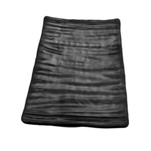 Vassoio Melamina 35,5x15,5cm Nero Organic