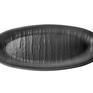 Vassoio Ovale Melamina 35,5x15cm Nero Organic